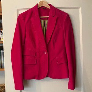 Hot Pink Neon Corduroy Jacket Blazer